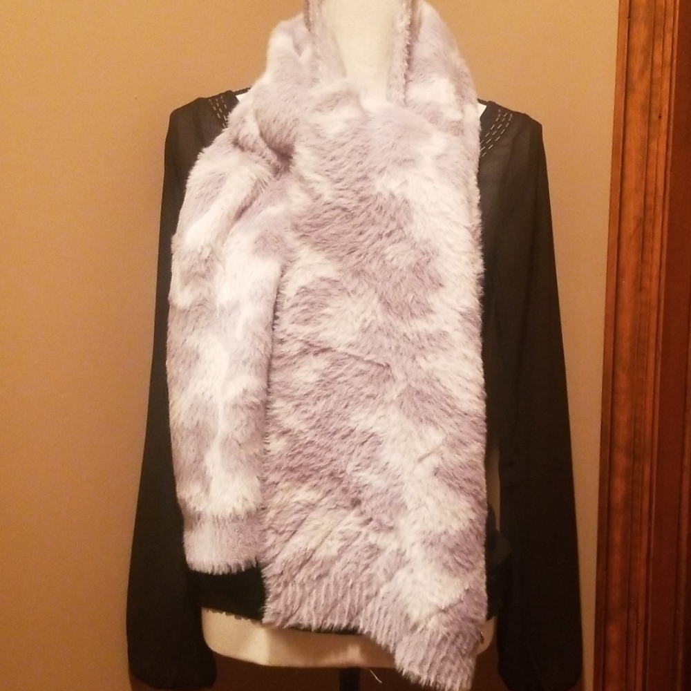 Cozy Fuzzy Oblong Scarf